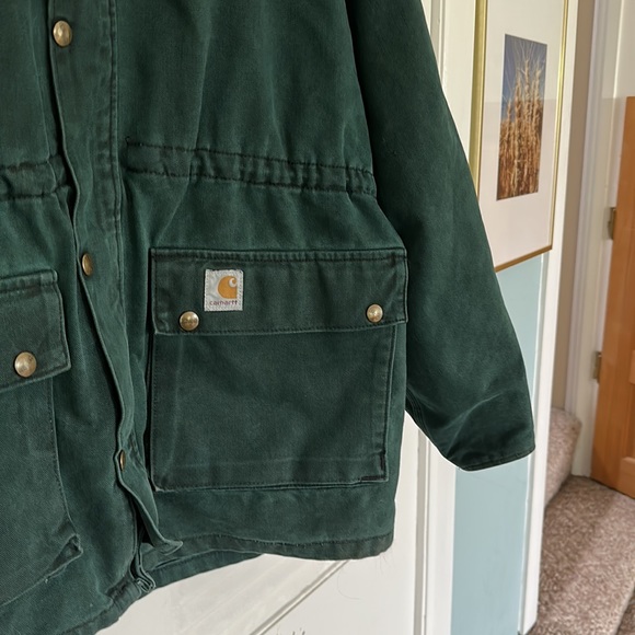 RARE Carhartt vintage green coat with plaid liner nwot! - Picture 7 of 9